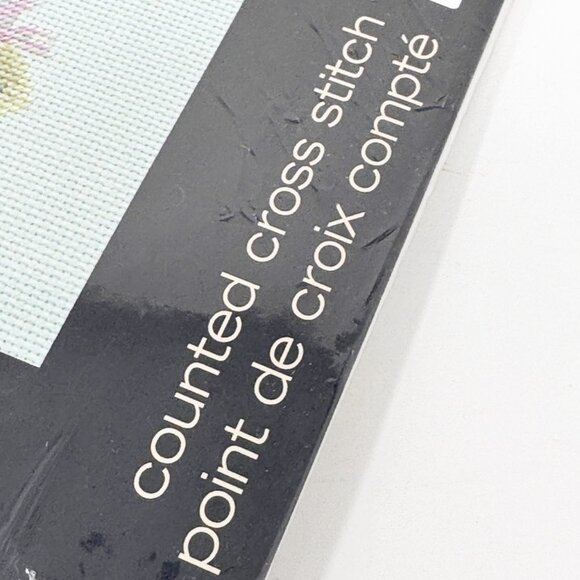 Dimensions BUTTERFLY & DAISIES Cross Stitch Kit   Pink Flowers #35249 NEW - Picture 6 of 9